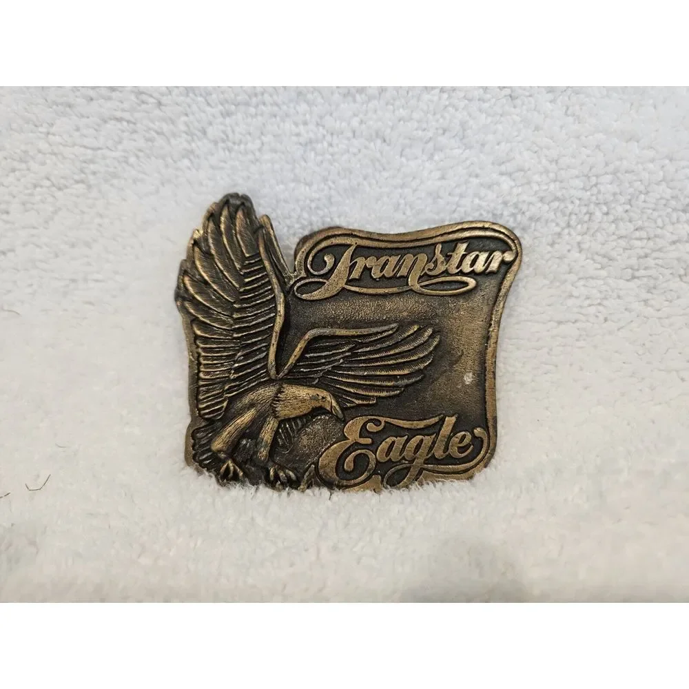 VINTAGE 1970s **TRANSTAR‎ EAGLE** TRUCKING COMPANY BELT BUCKLE